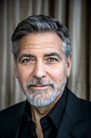 older clooney smiling